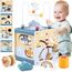 Airlab Motorikwürfel ab 1 Jahr, Motorikspielzeug Baby Activity Würfel, Montessori Spielwürfel für Kinder, 6 in 1 Aktivitätswürfel Baby Spielzeug aus Holz, Holzspielzeug Geschenk Mädchen Jungen