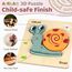 Airlab Montessori Spielzeug Holzpuzzle für Kinder, Holzspielzeug Puzzle ab 1 2 3 Jahre, Baby Steckpuzzle mit Aufbewahrungstasche, 4er-Set Puzzle Lernspielzeug Pädagogisches Spielzeug Geschenk