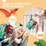 hahaland Baby Spielzeug 0 6 Monate Dinosaurier Babybuch, Sensorisches Stoffbuch mit Schwanz,Interaktive Fühlbuch Knisterbuch Babyspielzeug ab 0-6 Monate,Quiet Book Weihnachten Geschenk für Neugeborene