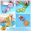 Kindermesser Set und Brotausstechformen-Set, Plätzchenausstecher für Kekse, Obst, Sandwiches und Gemüse, Kindermesser zum Schneiden