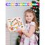 DealKits Fädelspiel ab 2 Jahren, Montessori Spielzeug Lernspiel Holzspielzeug, 42 Stück Holzperlen Fädelperlen zum Auffädeln, Geburtstagsgeschenk für 1-3 Kleinkinder, Adventskalender Füllung