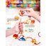 DealKits Fädelspiel ab 2 Jahren, Montessori Spielzeug Lernspiel Holzspielzeug, 42 Stück Holzperlen Fädelperlen zum Auffädeln, Geburtstagsgeschenk für 1-3 Kleinkinder, Adventskalender Füllung