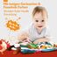 hahaland Baby Spielzeug ab 3 6 Monate Babybuch mit Bauernhof Thema, Sensorisches Stoffbuch, Interaktive Fühlbuch Knisterbuch Babyspielzeug ab 0-6 Monate,Quiet Book Weihnachten Geschenk für Neugeborene