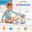 Airlab Motorikwürfel ab 1 Jahr, Motorikspielzeug Baby Activity Würfel, Montessori Spielwürfel für Kinder, 6 in 1 Aktivitätswürfel Baby Spielzeug aus Holz, Holzspielzeug Geschenk Mädchen Jungen