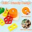 Joozmui Steckpuzzle Holz ab 1 Jahr, Holzspielzeug ab 1 2 Jahr Montessori Spielzeug ab 1 2 Jahr Motorikspielzeug ab 1-3 Jahr Baby Spielzeug 6 9 Monate Sortierspiel Kinderspielzeug