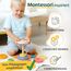 Merle Toys® Stapelturm Holz, 100% FSC-zertifiziertes Holzspielzeug Baby, Stapelturm ab 1 Jahr, Montessori Spielzeug, Stapelspiel ab 1 Jahr, BPA-Frei, Baby Spielzeug aus Holz, 8X Bunte Stapelringe
