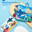 hahaland Baby Spielzeug ab 0 3 6 Monate Babybuch Stoffbuch,3D Meerestiere Thema Stoffbücher Fühlbuch Knisterbuch,Baby Bücher Babyspielzeug ab 0-6 Monate,Quiet Book Weihnachten Geschenk für Neugeborene