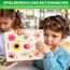 Spielzeug Puzzle ab 1 2 3 Jahre - 3X Set Montessori Holz Steckpuzzle für Kinder ab 4 von QUOKKA - Lernspielzeug für Mädchen and Jungen - Pilze, Blumen, Blätter Lernen