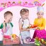 JoltJive Kindermesser, Kindermesser ab 1 2 3 4 5 6 jahre Kinderküche mit Faltbarer Aufbewahrungsbox und Wellenschneider, Montessori Spielzeug als Weihnachts- und Geburtstagsgeschenk