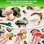 Spielzeug Puzzle ab 1 2 3 Jahre - 3X Set Montessori Holz Steckpuzzle für Kinder ab 4 von QUOKKA - Lernspielzeug für Mädchen and Jungen - Pilze, Blumen, Blätter Lernen