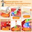 Nauotk Werkzeugkoffer Kinder Werkbank, 2 in 1 Feuerwehrfahrzeug aus Holz und Werkzeug Kinder, Montessori Holzspielzeug Spielzeug ab 2 3 4 5 Jahre, Kinderwerkzeug Werkzeugwagen, Geschenk Junge Mädchen