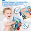 hahaland Baby Spielzeug ab 0 3 6 Monate Babybuch Stoffbuch,3D Meerestiere Thema Stoffbücher Fühlbuch Knisterbuch,Baby Bücher Babyspielzeug ab 0-6 Monate,Quiet Book Weihnachten Geschenk für Neugeborene