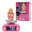 Lexibook, Mattel Barbie, Barbie Nachtlicht Wecker, Klänge und Melodien, LCD-Bildschirm mit Hintergrundbeleuchtung, Leuchtend, Snooze, rosa, RL800BBLXB