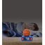 Lexibook, Basketball, Basketball-Nachtlichtwecker, Töne und Melodien, LCD-Bildschirm mit Hintergrundbeleuchtung, beleuchtet, Snooze, blau/orange, RL800BALXB