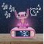 Lexibook, Disney Stitch, Angel Nachtlicht-Wecker, Töne und Melodien, hintergrundbeleuchteter LCD-Bildschirm, Leuchtend, Schlummerfunktion, rosa, RL800D1
