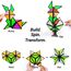 TOSY Magnet Pyramid Glow – 1 Würfel verwandelt Sich in 1 Milliarde Formen, 12 Teile, 243 Magnete, Leuchtend, Ostergeschenk für Kinder, holografisches Design, kreatives STEM-Puzzle, 2er-Pack