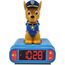 Lexibook, Paw Patrol, Chase Nachtlichtwecker, Klänge und Melodien, LCD-Hintergrundbeleuchtung, Leuchtanzeige, Schlummerfunktion, Blau, RL800PA