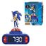 Lexibook, Sonic The Hedgehog, Sonic Nachtlicht-Wecker, Klänge und Melodien, Hintergrundbeleuchtetes LCD-Display, Leuchtend, Snooze, Blau, RL800SN