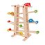Eichhorn 100002029 Große Rollbahn aus Kiefernholz, 7-teilig, mit 6 Rollelementen, Kugelbahn für Kinder ab 1 Jahr, Größe: 67 x 56 cm