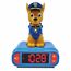 Lexibook - Paw Patrol Wecker mit Nachtlicht und Klingeltönen, Chase-Digitalwecker mit Nachtlicht und Snooze, Uhr, leuchtendes Chase Marshall Hund, Blau/Rot - RL800PALXB