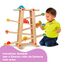 Eichhorn 100002029 Große Rollbahn aus Kiefernholz, 7-teilig, mit 6 Rollelementen, Kugelbahn für Kinder ab 1 Jahr, Größe: 67 x 56 cm
