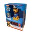 Lexibook - Paw Patrol Wecker mit Nachtlicht und Klingeltönen, Chase-Digitalwecker mit Nachtlicht und Snooze, Uhr, leuchtendes Chase Marshall Hund, Blau/Rot - RL800PALXB