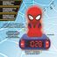 Lexibook - Wecker mit Nachtlicht und Spiderman Klingeltönen Spider-Man-Digitalwecker für Kinder mit Nachtlicht und Snooze, Kinderuhr, leuchtendes Blau Farbe - RL800SPLXB