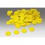 WISSNER Spielchips gelb (100 Stück) aus RE-Plastic® | Zählchips Marker Tokens ø 25 mm