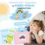 GUYUCOM Talking Flash Cards for 2,3,4 Years Old Kids, Speech Therapy Toys for Children, Autism Sensory Toddler Gifts with 112 Talking Flash Cards (Pink)