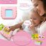 GUYUCOM Talking Flash Cards for 2,3,4 Years Old Kids, Speech Therapy Toys for Children, Autism Sensory Toddler Gifts with 112 Talking Flash Cards (Pink)