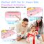GUYUCOM Talking Flash Cards for 2,3,4 Years Old Kids, Speech Therapy Toys for Children, Autism Sensory Toddler Gifts with 112 Talking Flash Cards (Pink)