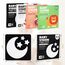 Aolso Sensory Toys Karten, 80pcs Schwarz Weiß Kontrastbuch Baby, Lernkarten Kleinkinder für Visuelle Stimulation und Entwicklung des Gehirns für 0-6 Monate