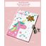 Tagebuch Mädchen mit Schloss, 17,8x13,5cm 80 Linierte Blätter Schüttelbares Pailletten-Einhorn Notizbuch Mädchen Kinder Tagebuch zum Schreiben Teenager Geschenke Mädchen & Jungen 6 7 8 9 10 12 Jahren