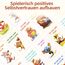 Aolso Affirmationskarten Kinder, 50 Stück, Deutsch, Umgang mit Gefühlen Lernen mit Gefühlskarten, Achtsamkeitskarten für positives Denken, Selbstliebe, Mut und Dankbarkeit