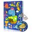 Tagebuch Junge mit Schloss, 17,8x13,5cm 80 Linierte Blätter Schüttelbares Pailletten-Dinosaurier Notizbuch Mädchen Kinder tagebuch zum Schreiben Teenager Geschenke Mädchen & Jungen 6 7 8 9 10 Jahren