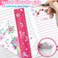 Set Tagebuch Mädchen, Kinder Schreibwaren-Geschenkset Enthält Einhorn Tagebuch mit Schloss Notizblock Radiergummi Spitzer Lineal & 6-Farben-Stift für Teenager Junge Notizbuch Geschenke 6-12 Jahren
