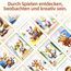 Aolso Entdeckerkarten für Kinder, 50 Stück Indoor-Suchspiel, Deutsch, Indoor-Schatzsuche und Zuhause entdecken, Lernspiel & Geschenk für Mädchen und Jungen​