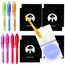 BONNYCO UV Stift und Notizbuch, 8 Stück Mitgebsel Kindergeburtstag Jungen, Mädchen. Kindergeburtstag Gastgeschenke, Kleine Geschenke für Kinder, Adventskalender Inhalt. Mini Geschenke