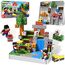 Annexfun Mini Magnetische Bausteine 44 Teile mit 1 Figur im Tragbaren Metallbox - Waldhütte & Straßenbau Set für Kinder, STEM Pädagogisches Lernspielzeug mit Magnetic Blocks für Kinder ab 3+ Jahren
