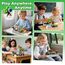 Annexfun Mini Magnetische Bausteine 44 Teile mit 1 Figur im Tragbaren Metallbox - Waldhütte & Straßenbau Set für Kinder, STEM Pädagogisches Lernspielzeug mit Magnetic Blocks für Kinder ab 3+ Jahren