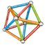 GEOMAG Classic Confetti 35-teilig Magnetisches spielzeug für Kinder, Geschenk für Jungen und Mädchen im Alter von 5 6 7 8 9 10 11 12 13 Jahren, magnetische Konstruktionen, Kinderspielzeug
