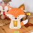 Papierdrachen 8 Windlichter zum Basteln für Kinder - Rentier, Waschbär, Fuchs, Eichhörnchen - Teelichthalter - Bastelset Herbst Set 1