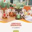 Papierdrachen 8 Windlichter zum Basteln für Kinder - Rentier, Waschbär, Fuchs, Eichhörnchen - Teelichthalter - Bastelset Herbst Set 1