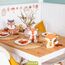 Papierdrachen 8 Windlichter zum Basteln für Kinder - Rentier, Waschbär, Fuchs, Eichhörnchen - Teelichthalter - Bastelset Herbst Set 1