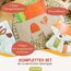Papierdrachen 8 Windlichter zum Basteln für Kinder - Rentier, Waschbär, Fuchs, Eichhörnchen - Teelichthalter - Bastelset Herbst Set 1