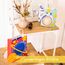Papierdrachen 3 Laternen zum Selber Basteln - Henkeltüten mit Transparentpapier und Stanzteilen - Astronauten - für Mädchen und Jungen - Ideal für Kindergartenkinder