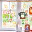 Papierdrachen Fensterbilder - 36 vorgestanzte Laublätter zum Basteln für Kinder - Herbstbasteln mit Tonkarton und Transparentpapier - Set 1