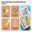 Artistro 24 Acrylstifte – Dual Tip (Pinsel & Fein) Marker für Stoff, Leinwand, Stein, Glas, Holz – Kalligrafie, Scrapbooking Zubehör, DIY & Geschenk für Kinder und Jugendliche – Kunstset