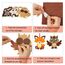 LAMEK 12 Herbst Tier Bastelsets für Kinder Herbst Kreativsets zum Basteln Kreative Kunsthandwerk Bastelhandwerk mit Moosgummi Aufkleber für Jungen Mädchen Herbstszeit Thanksgiving Geburtstag