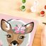 Ravensburger CreArt 28983 - Süßes REH - Malen nach Zahlen Kinder ab 7 - Malset mit Rahmen, Pinsel und Acrylfarben - DIY Set Kinder - Geschenk Mädchen und Junge 7 Jahre, mit Glitzer